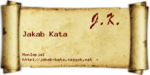 Jakab Kata névjegykártya
